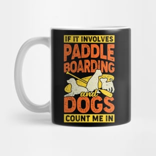 Standup Paddleboarding Dog Lover Gift Mug